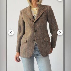 VTG 1980s tweed Brooks Bros blazer